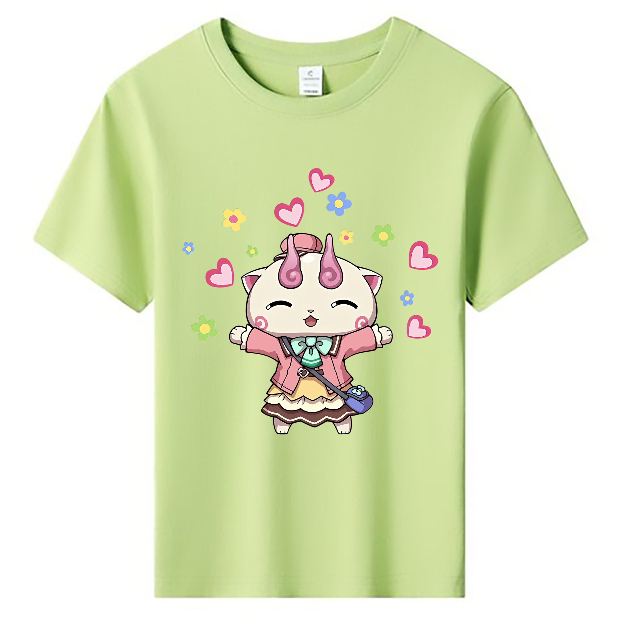 （画像用） 妖怪ウォッチ Yo-kai Watch 綿100％キッズTシャツ（フロントプリント）